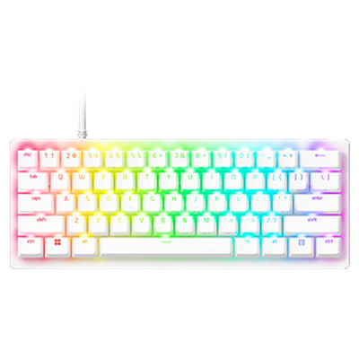 Teclado Gamer Razer Huntsman V3 PRO Mini Opto Mechanical Switch Analogico US White - Achorao