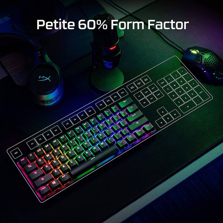 Teclado Gamer HyperX Alloy Origins 60% Mecánico USB-C RGB(P163B) - Achorao