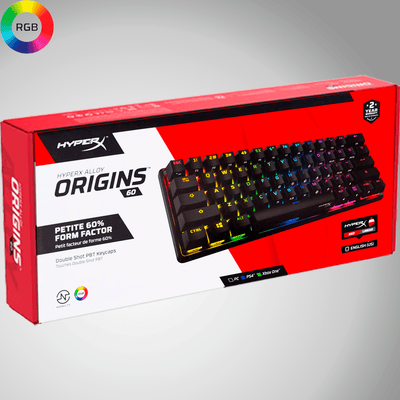 Teclado Gamer HyperX Alloy Origins 60% Mecánico USB-C RGB(P163B) - Achorao