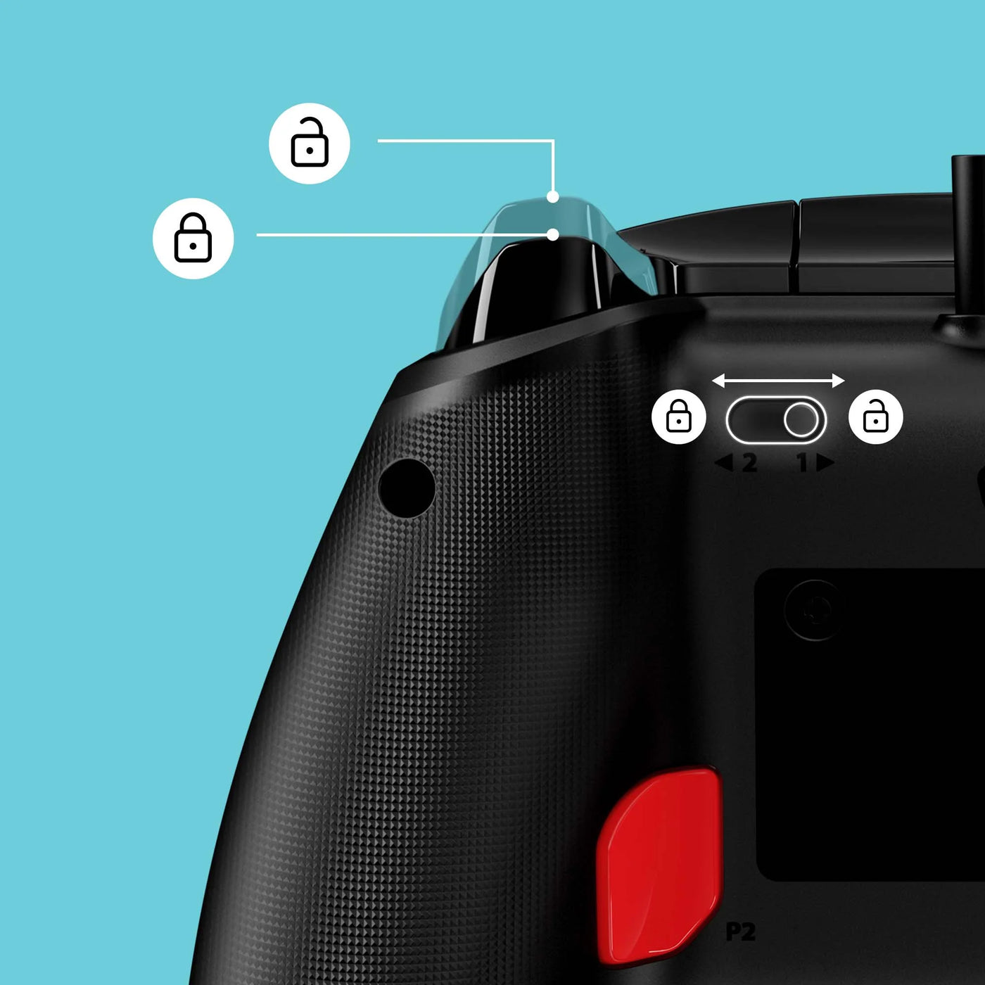 Mando de juegos con cable - Xbox Hyperx Control Clutch Gladiate - Achorao