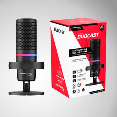 Microfono Hyperx Duocast Rgb  pc ps5,ps4 Mac - Achorao
