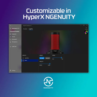 Micrófono HyperX QuadCast 2 BK Mic USB - Achorao