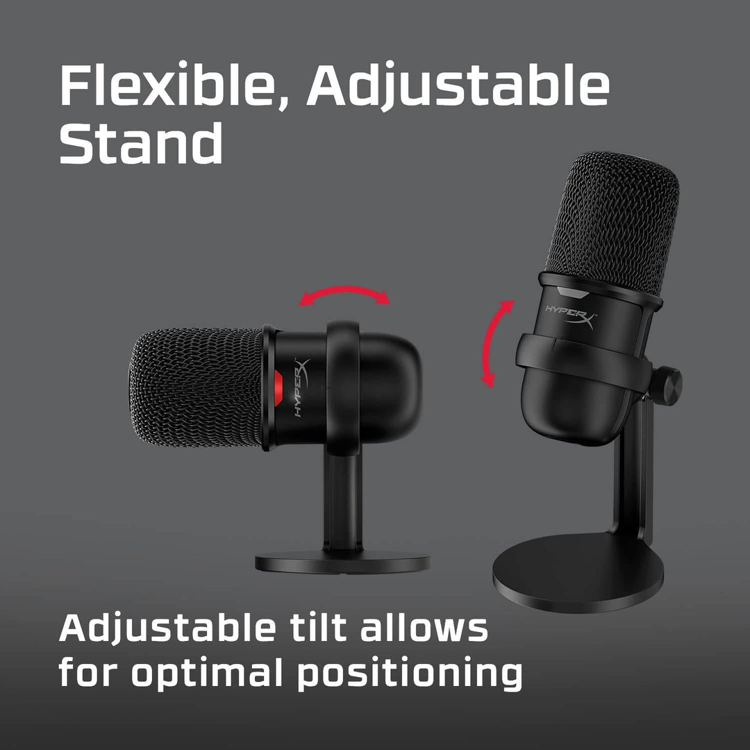 Micrófono Gamer HyperX SoloCast Condensador Cardioide para Contenido - Achorao