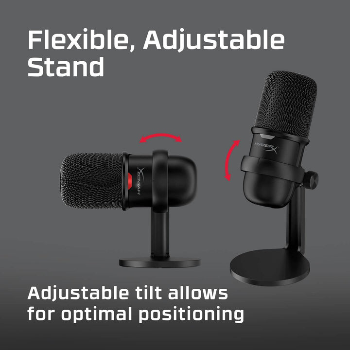 Micrófono Gamer HyperX SoloCast Condensador Cardioide para Contenido - Achorao