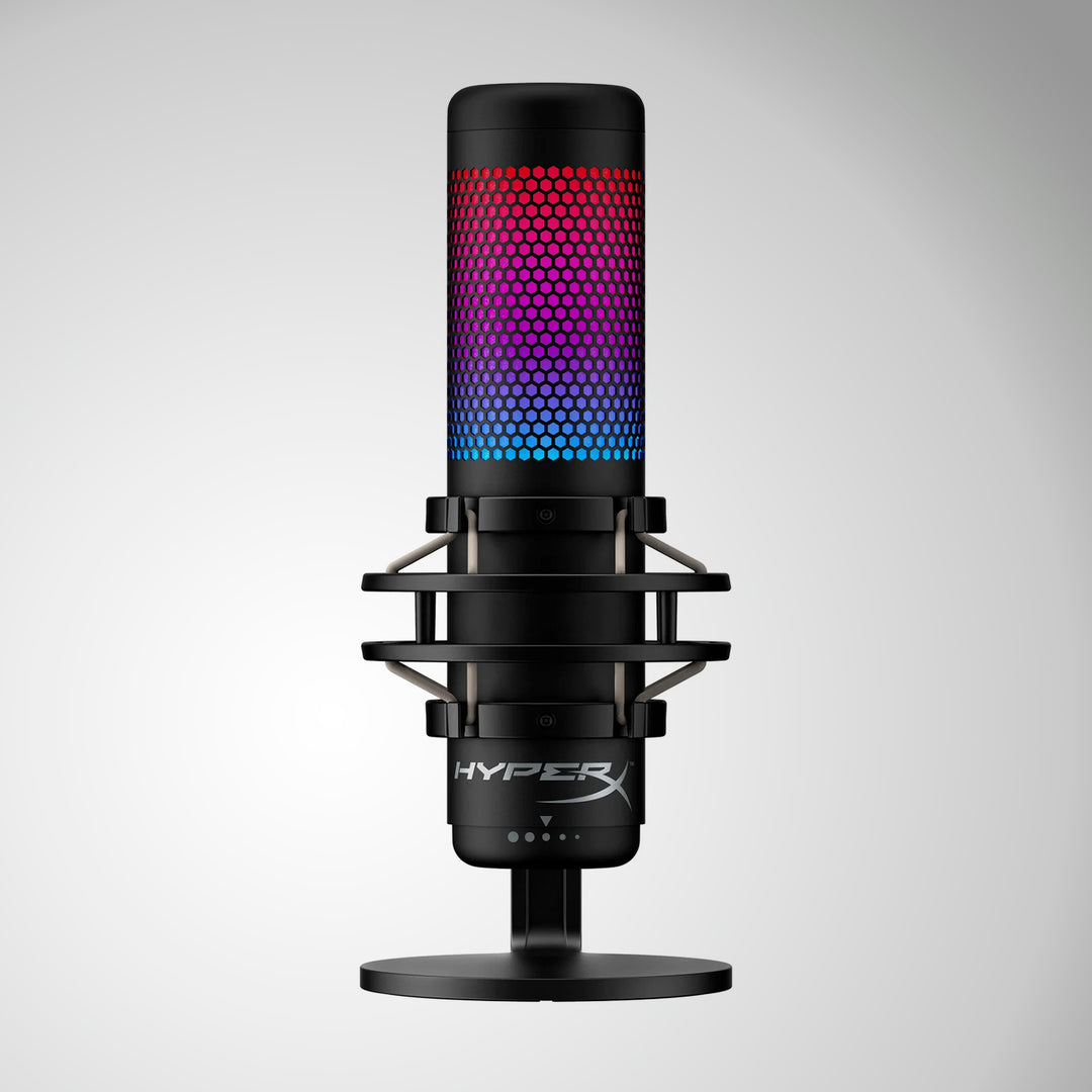 Micrófono Hyperx QuadCast S condensador USB rgb PC MAC PS5 PS4 - Achorao