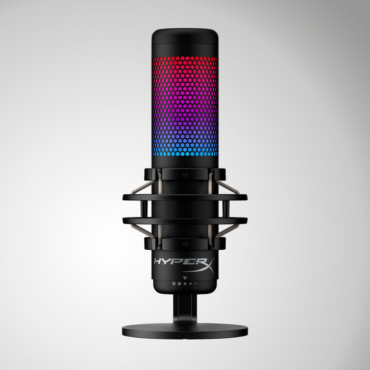 Micrófono Hyperx QuadCast S condensador USB rgb PC MAC PS5 PS4 - Achorao