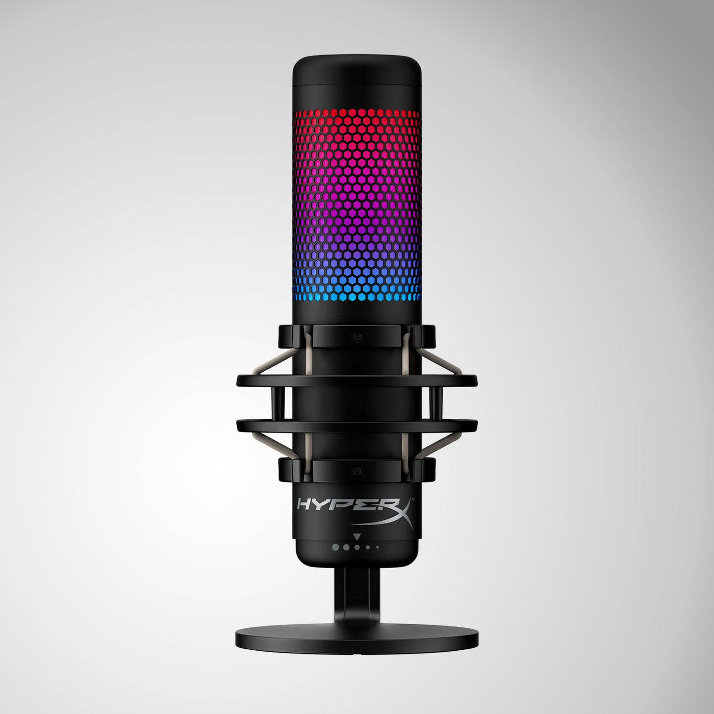 Micrófono Hyperx QuadCast S condensador USB rgb PC MAC PS5 PS4 - Achorao