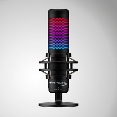 Micrófono Hyperx QuadCast S condensador USB rgb PC MAC PS5 PS4 - Achorao