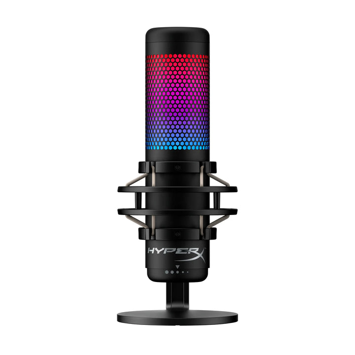 Micrófono Hyperx QuadCast S condensador USB rgb PC MAC PS5 PS4 - Achorao