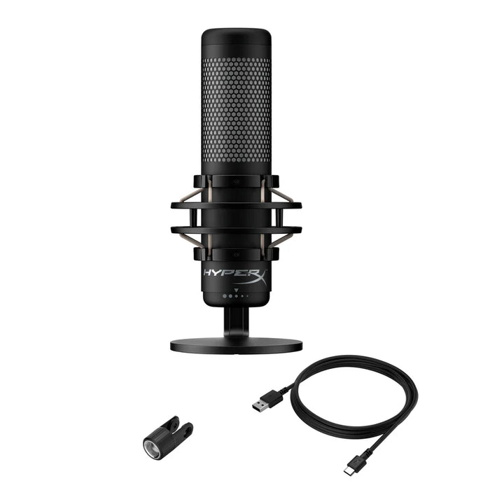 Micrófono Hyperx QuadCast S condensador USB rgb PC MAC PS5 PS4 - Achorao