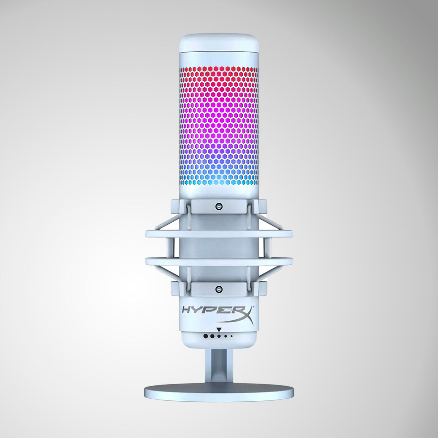 Micrófono Hyperx QuadCast S condensador USB rgb PC MAC PS5 PS4 - Achorao