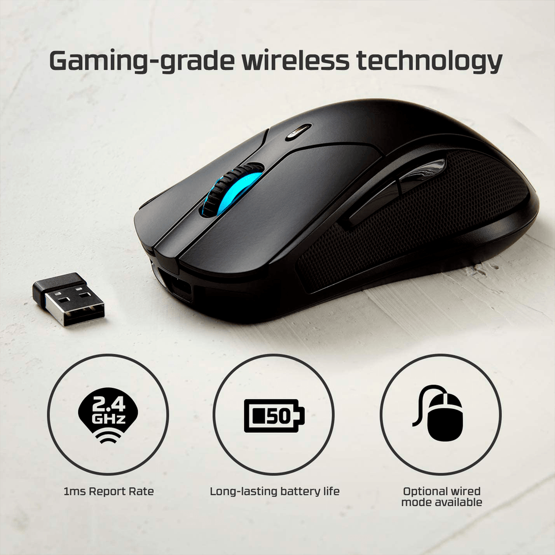 Mouse Gamer Hyperx Pulsefire Dart Wireless Qi Certified Rgb - Achorao