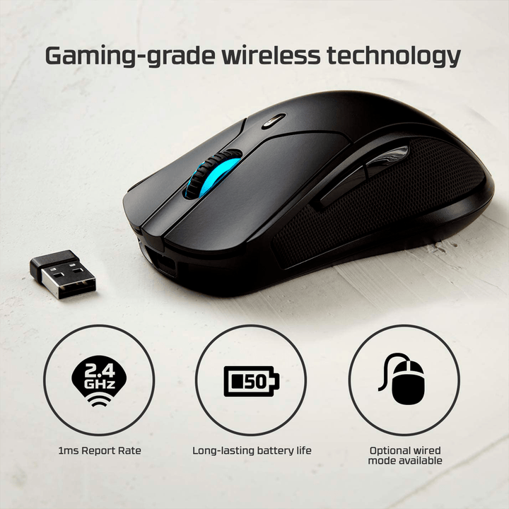 Mouse Gamer Hyperx Pulsefire Dart Wireless Qi Certified Rgb - Achorao