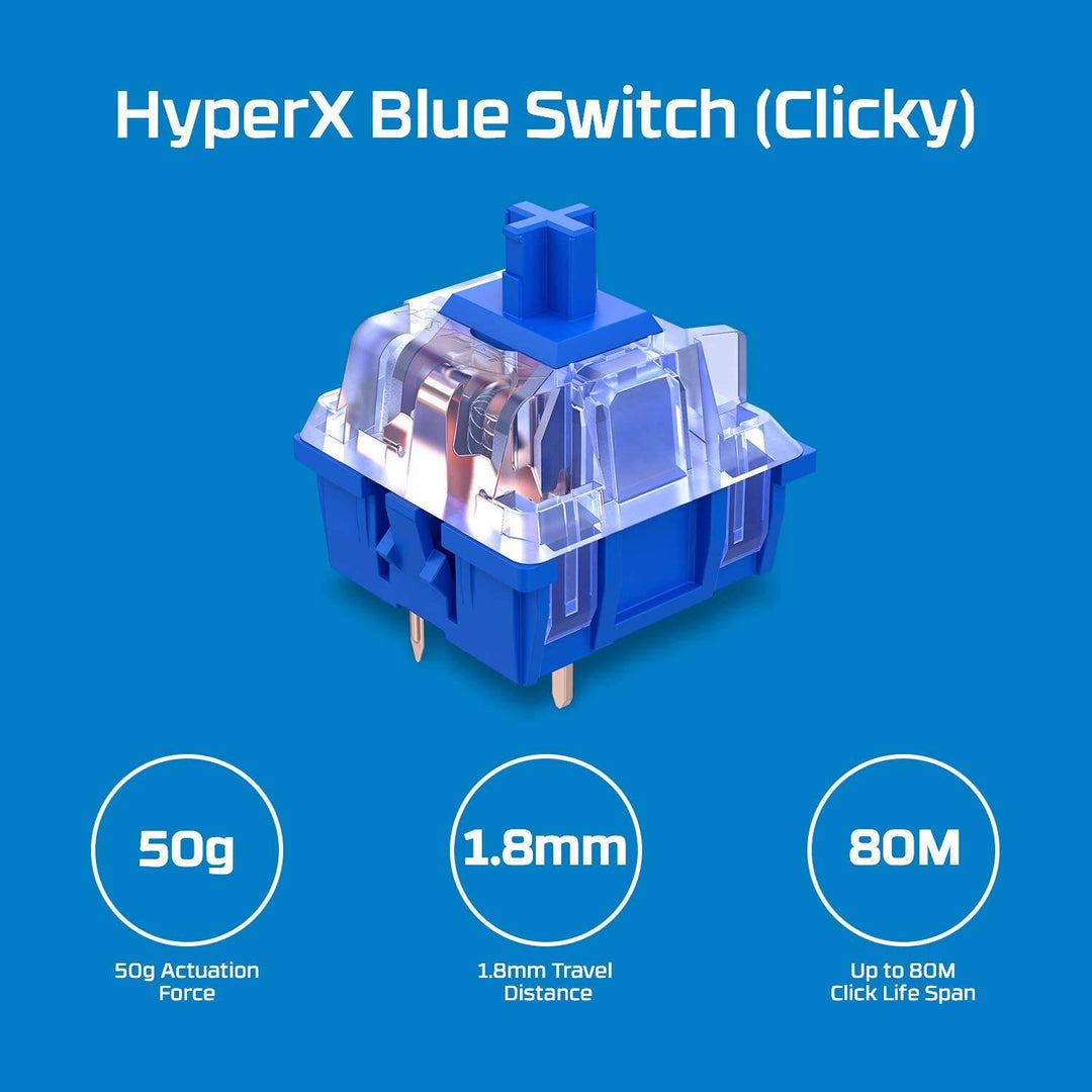 Teclado Gamer Hyperx Alloy Fps Pro Mecánico Cherry MX Blue - Achorao