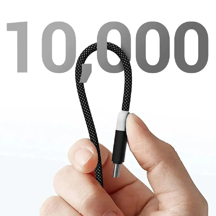 Cable USB-C a USB-C Trenzado CABLETIME CUP4H | Carga Rápida 60W, 1 Metro, Negro
