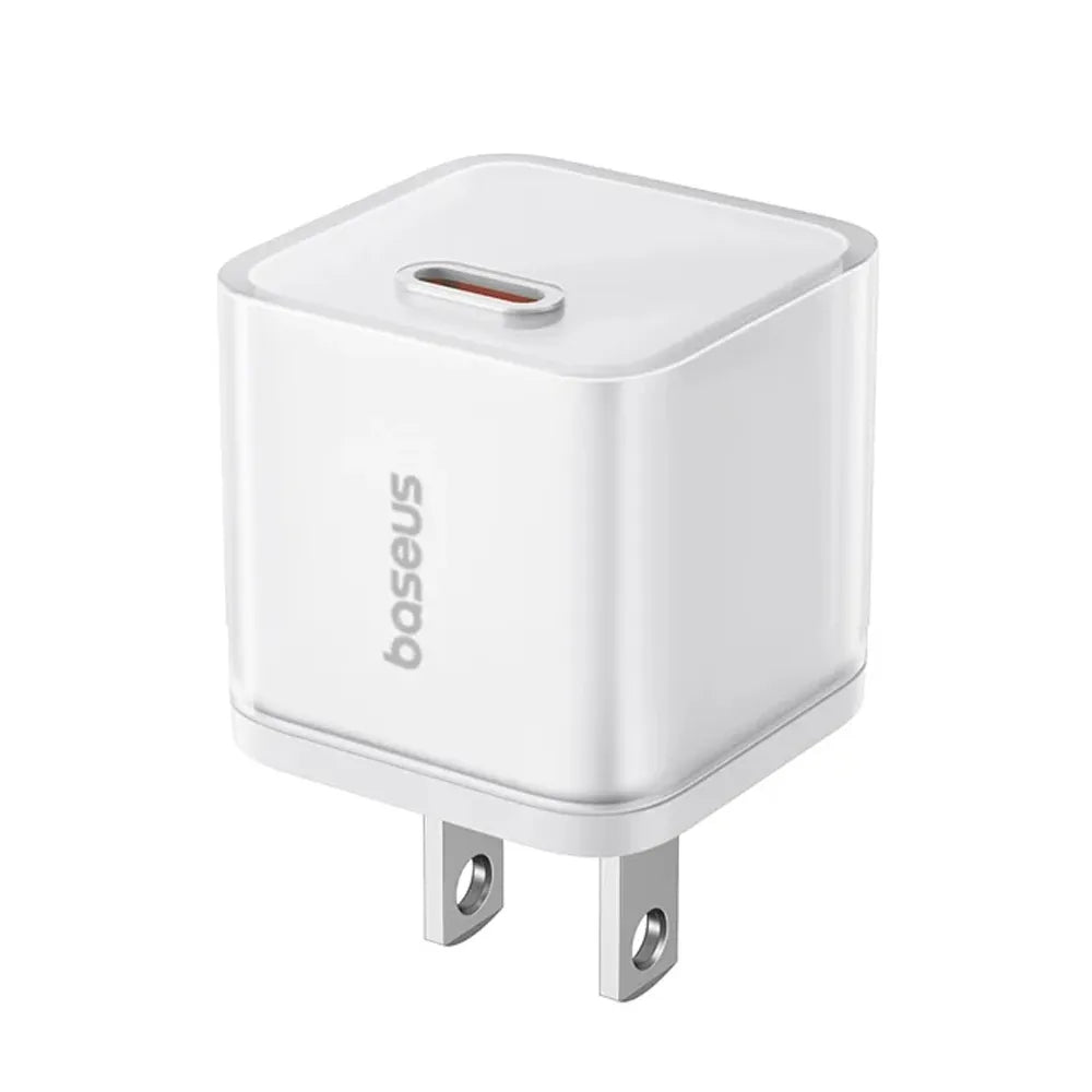 Cargador rápido USB-C Baseus GaN5S 20 W, 1 puerto, enchufe US - Achorao