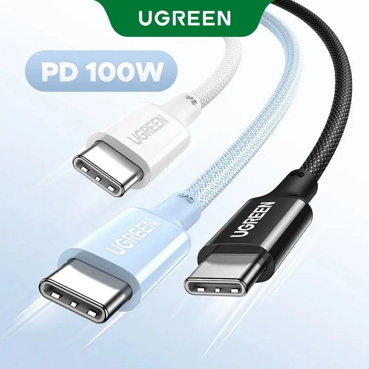 Cable de carga UGREEN 3A Tipo C a C 60W L501 Pink