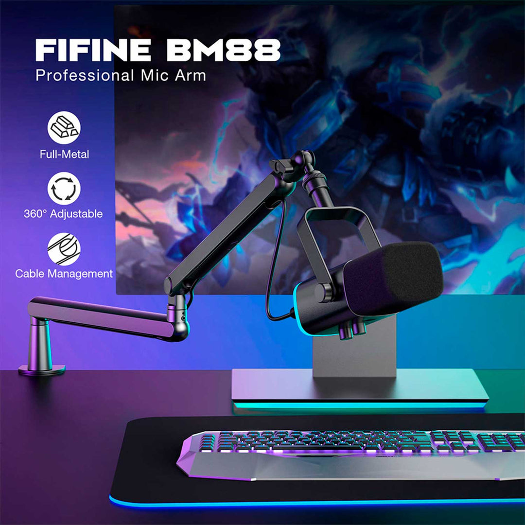 Brazo Para Micrófono Fifine BM88 Black - Achorao