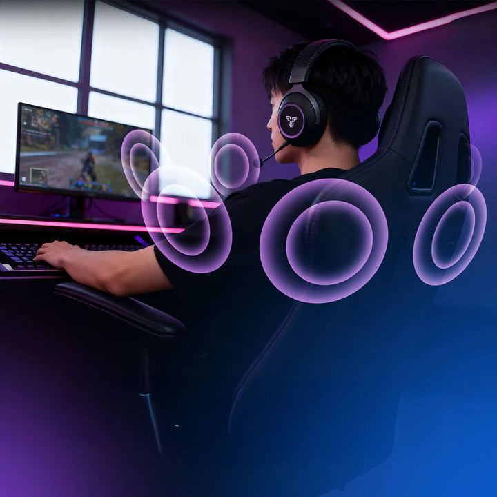 Audífonos gamer FANTECH ORBITA multiplataforma WHG07, color negro