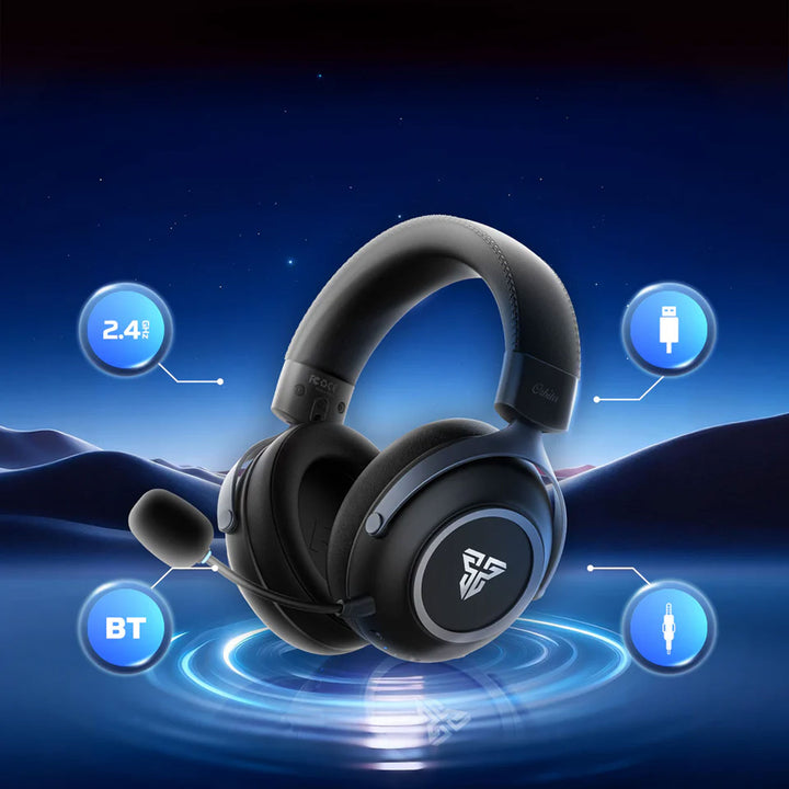 Audífonos gamer FANTECH ORBITA multiplataforma WHG07, color negro