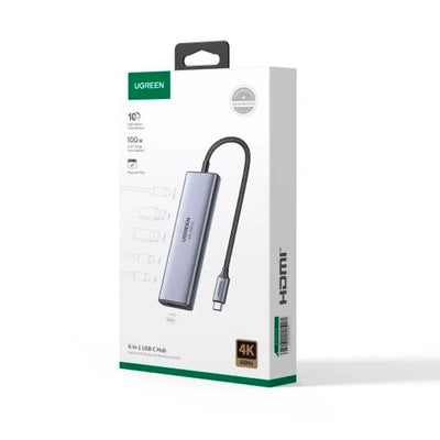 Adaptador Multifunción UGREEN USB-C CM511 - 6 en 1 - Achorao