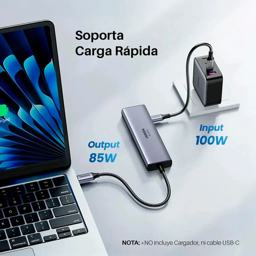 Adaptador Multifunción UGREEN USB-C CM511 - 6 en 1 - Achorao