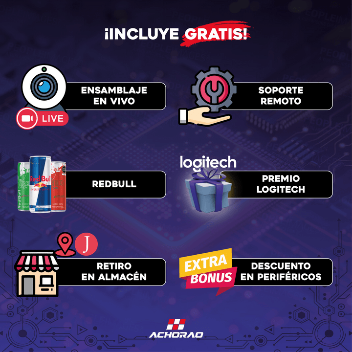 CPU Del Centenario INTEL CORE I9 149400KF | RTX 4080 SUPER | 2TB SSD M.2 | 64GB RAM DDR5 | ENF.LIQ. - Achorao