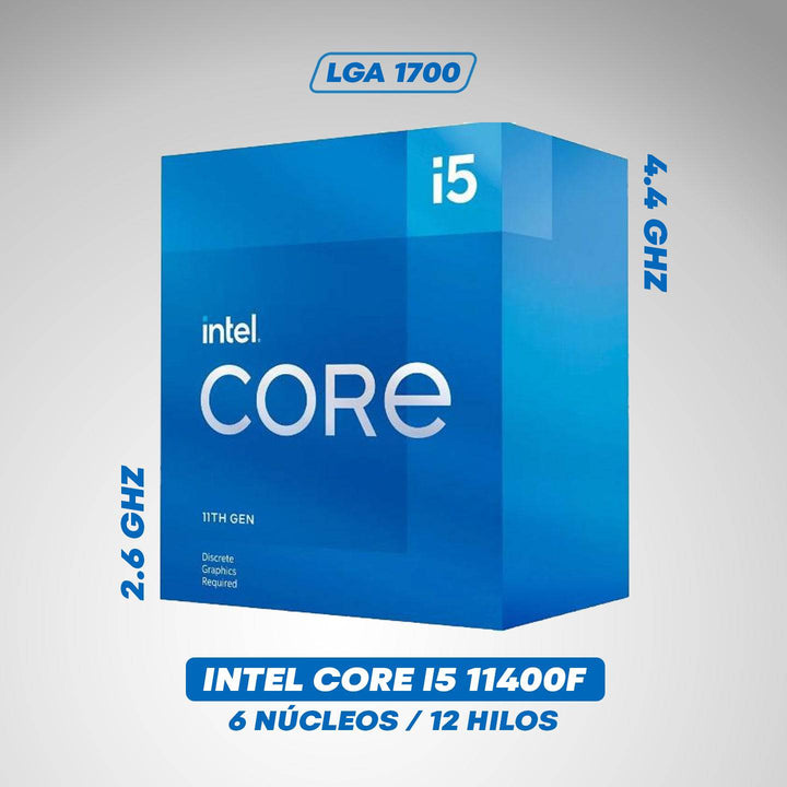 Procesador Intel Core i5-11400F 2.60/4.40 GHz / 12MB LGA1200 - Achorao
