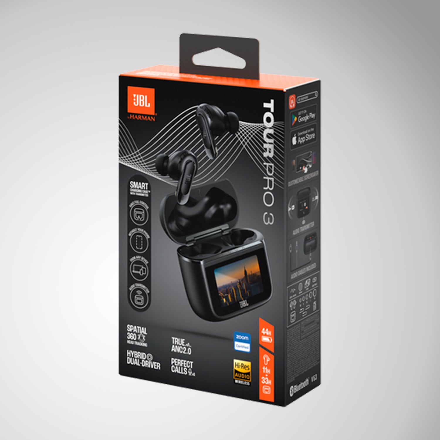 Audífonos inalámbricos JBL Tour Pro 3, TWS, cancelación de ruido