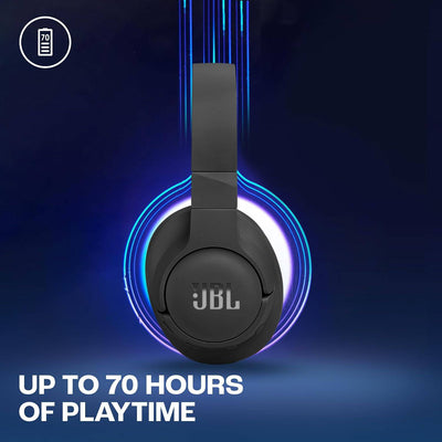 JBL Auriculares Tune 770NC, Auriculares Circumaurales Inalámbricos con Cancelación de Ruido Adaptativa, Bluetooth y 70 horas de batería - Achorao
