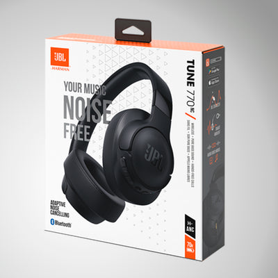 Auriculares JBL Tune 770NC, Circumaurales Inalámbricos con Cancelación de Ruido Adaptativa, Bluetooth y 70 horas de batería - Achorao