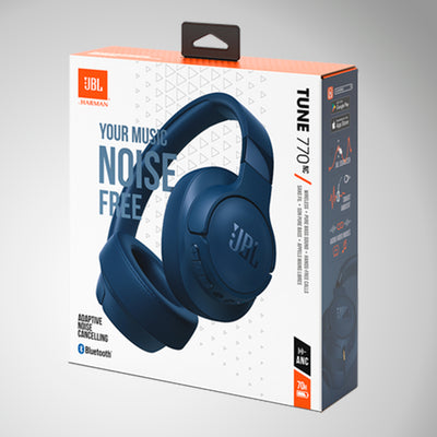 Auriculares JBL Tune 770NC, Circumaurales Inalámbricos con Cancelación de Ruido Adaptativa, Bluetooth y 70 horas de batería - Achorao