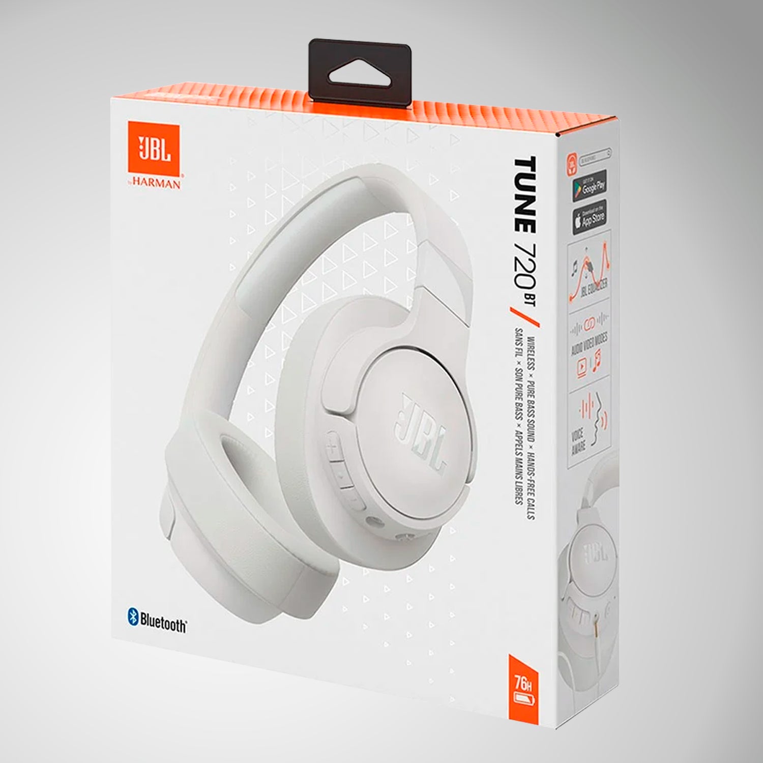Audífonos inalámbricos JBL Tune 720 BT, blanco | Achorao