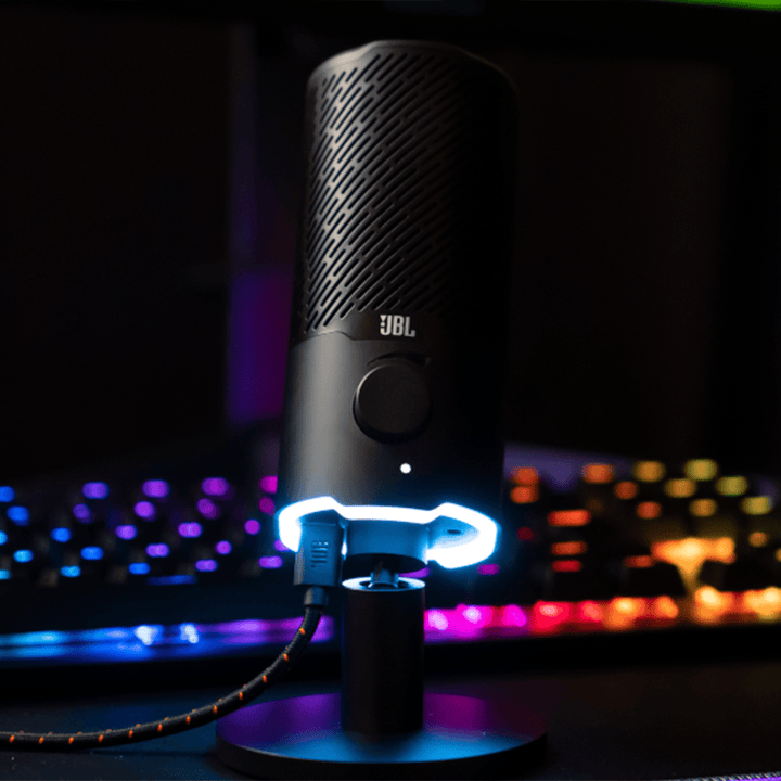 JBL Quantum Stream Micrófono USB premium doble para streaming, grabación y juegos - Achorao