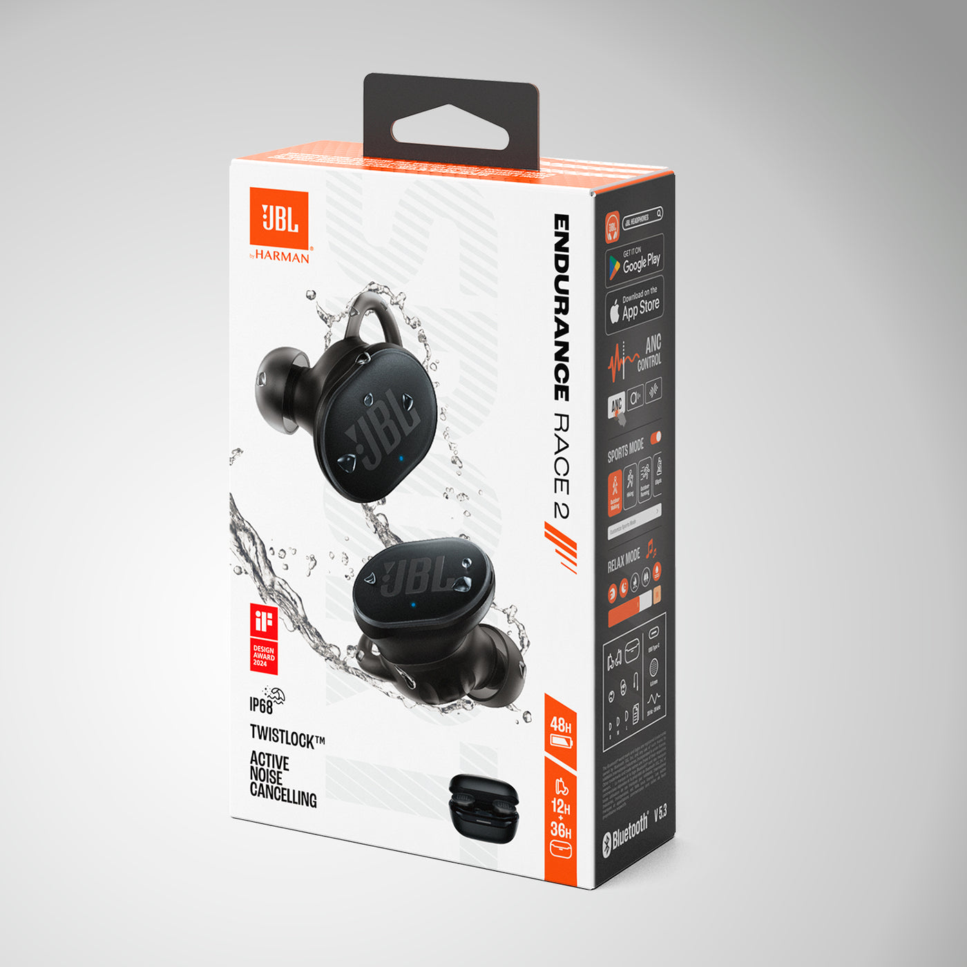 Audifonos JBL Endurance race 2 Headphones NC - Black