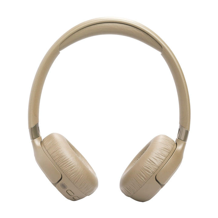 Audífonos inalámbricos JBL Tune 680NC beige con cancelación de ruido adaptativa