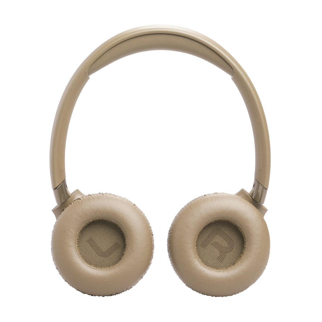 Audífonos inalámbricos JBL Tune 680NC beige con cancelación de ruido adaptativa