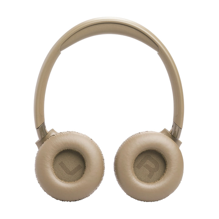 Audífonos inalámbricos JBL Tune 680NC beige con cancelación de ruido adaptativa