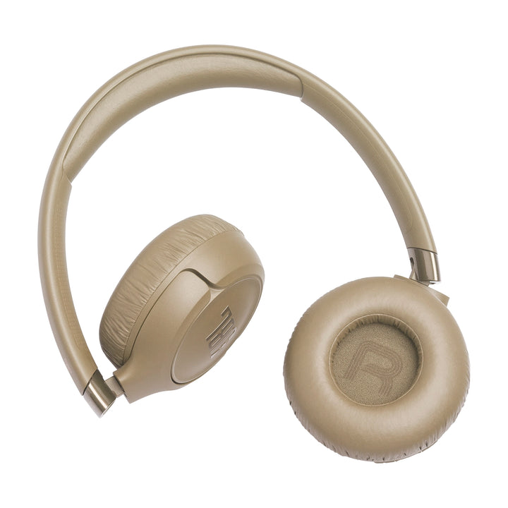 Audífonos inalámbricos JBL Tune 680NC beige con cancelación de ruido adaptativa