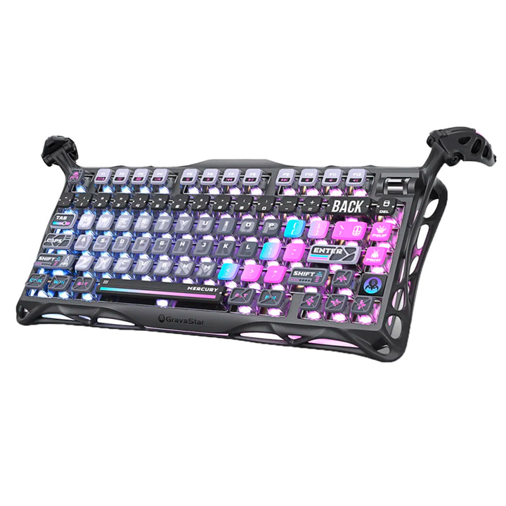 Teclado mecánico gamer Gravastar Mercury K1 Pro, inalámbrico - Achorao
