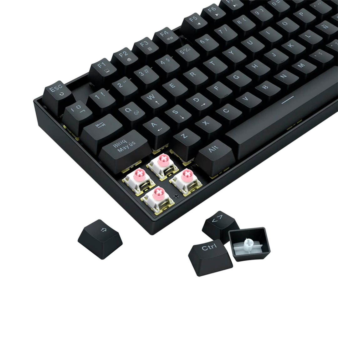 Teclado mecánico gamer Redragon Kumara K552HE Cableado Español Black - Magnetic Switch