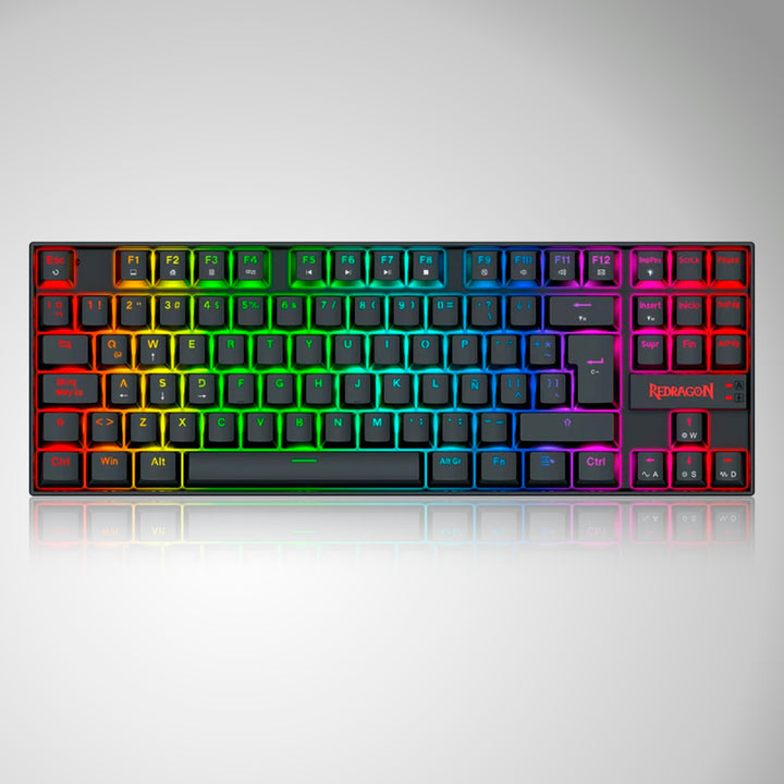 Teclado mecánico gamer Redragon Kumara K552HE Cableado Español Black - Magnetic Switch