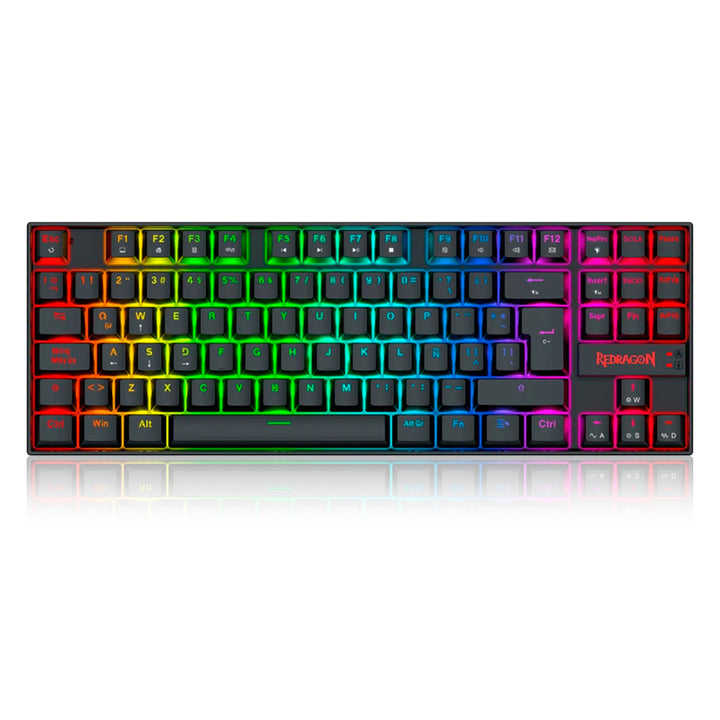 Teclado mecánico gamer Redragon Kumara K552HE Cableado Español Black - Magnetic Switch
