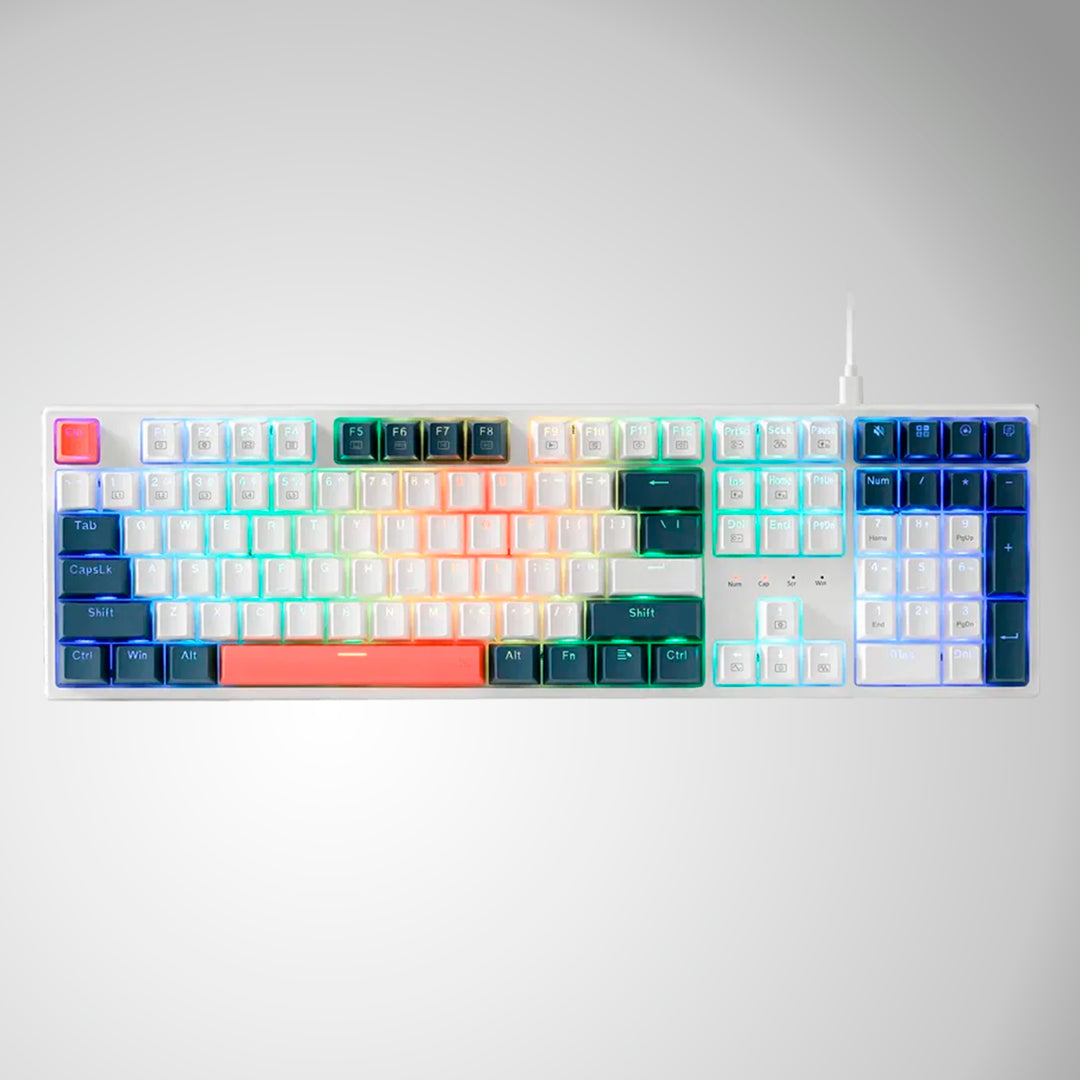 Teclado mecánico gamer Redragon Trundle K668, RGB, layout inglés - Achorao