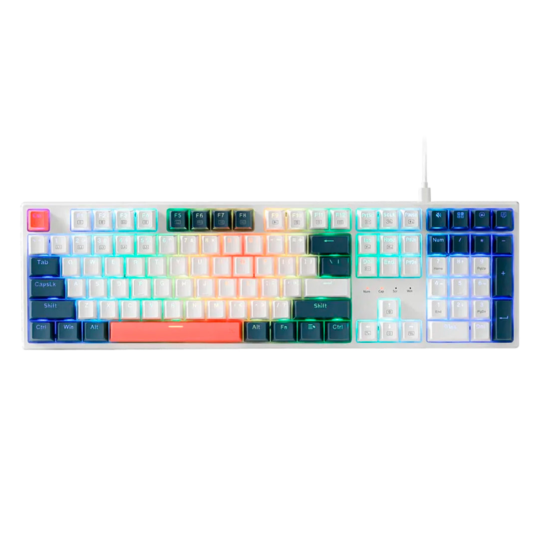 Teclado mecánico gamer Redragon Trundle K668, RGB, layout inglés - Achorao