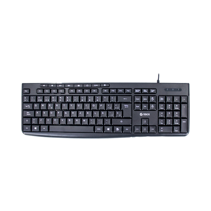 Combo teclado y mouse inalámbrico TEROS TE-5012S 2.4 GHz con distribución en español