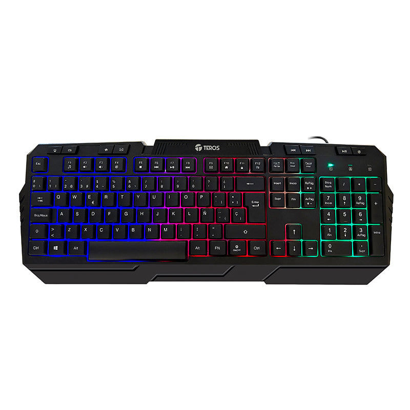 Kit Gamer TEROS TE-4063N, 4 en 1, Teclado + Mouse + Headset + Mousepad - Achorao