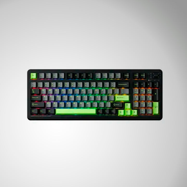 Teclado mecánico gamer MACHENIKE KG98 Black, Silver Switch