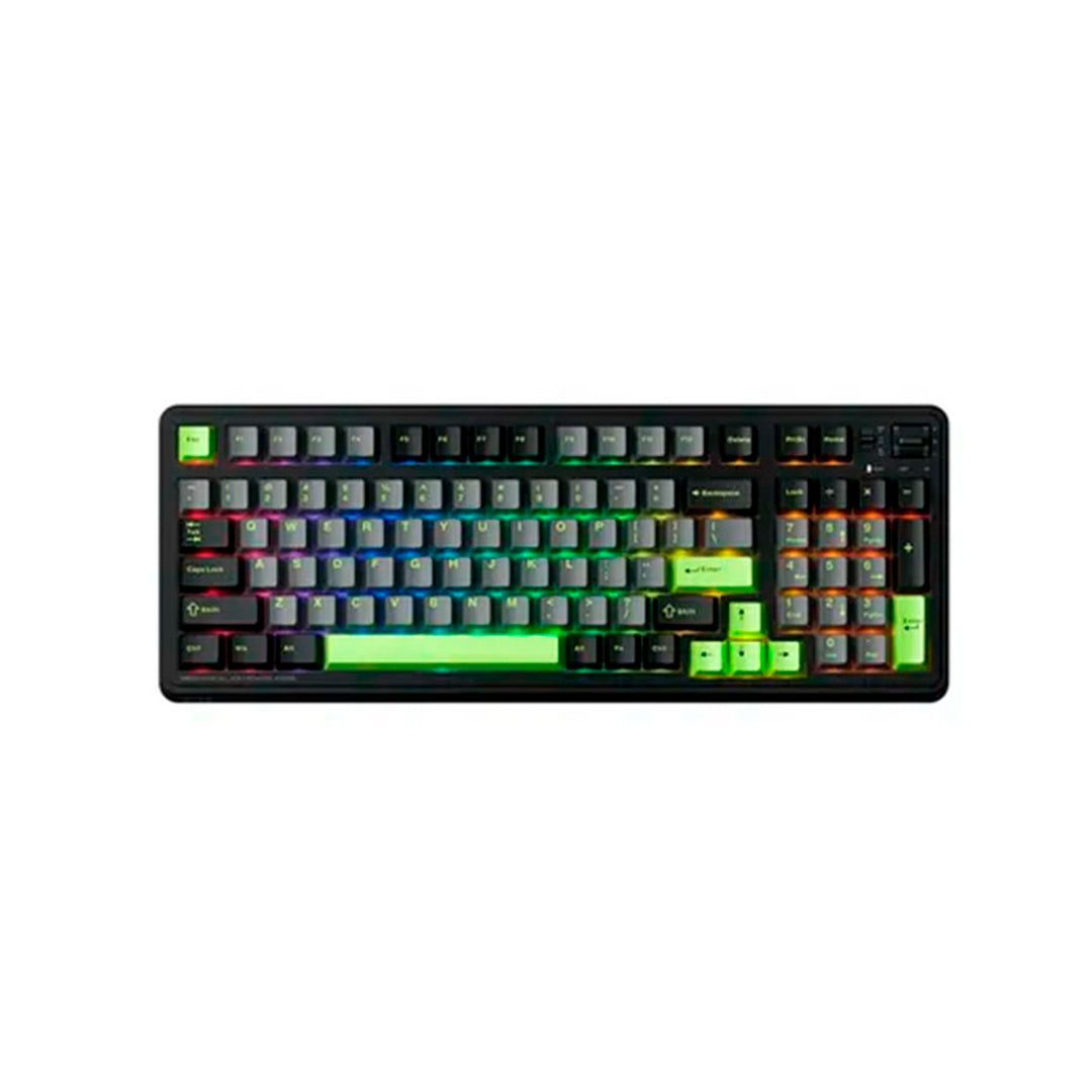 Teclado mecánico gamer MACHENIKE KG98 Black, Silver Switch
