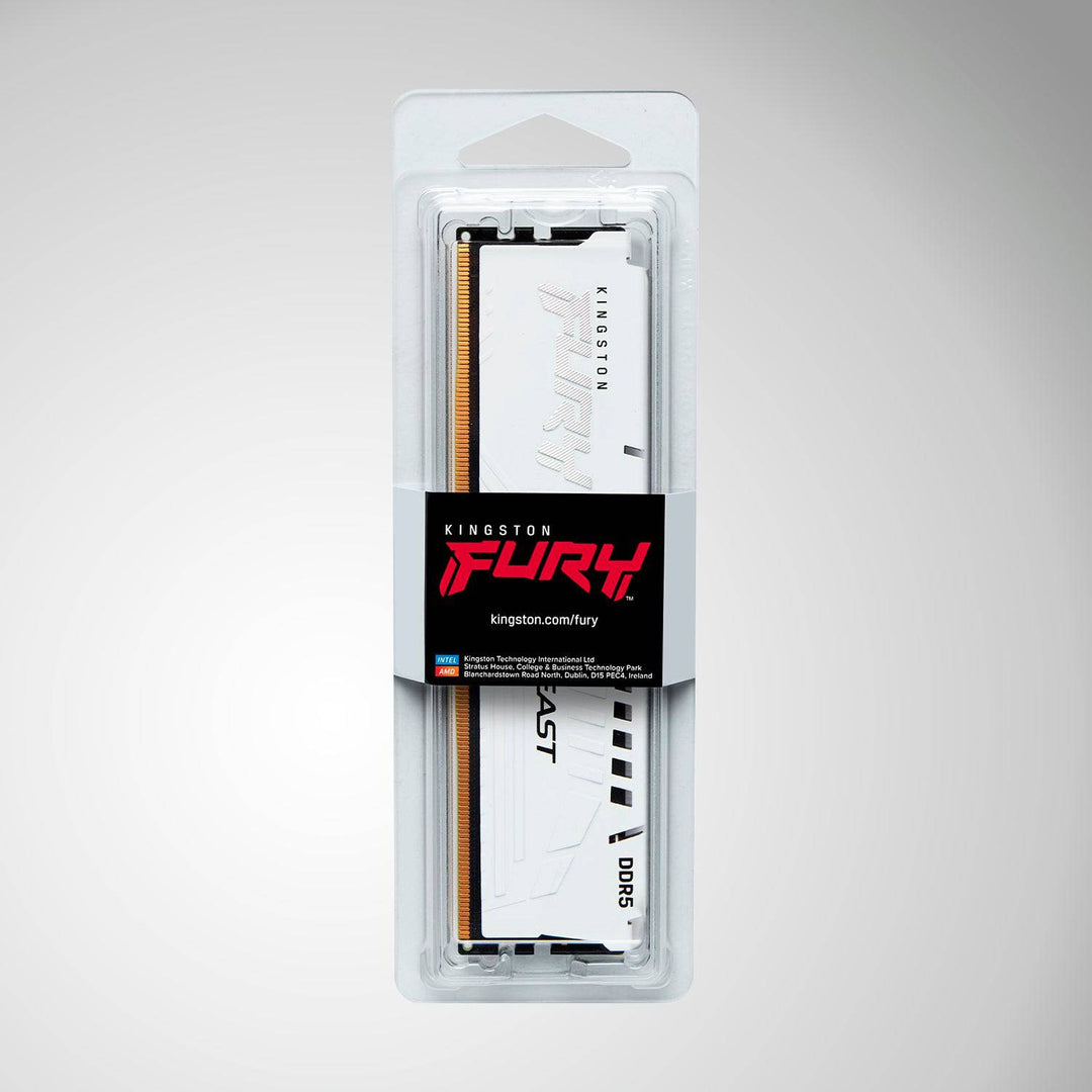 Memoria RAM Kingston Fury Beast White EXPO, 16GB DDR5-5200MHz